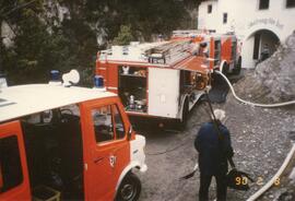 Waldbrand oberhalb Schießstand, Schloßbachklamm