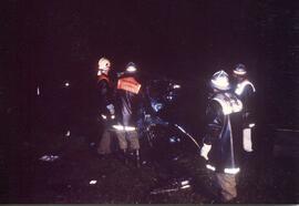 PKW Unfall A12, KM 85,3, PKW über Böschung, Lenker tot geborgen