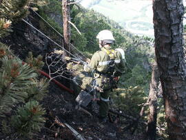 Waldbrand am Hechenberg, Finstertalegg