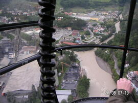 Hilfeleistung für Flughelfer nach Hochwasser in Paznaun