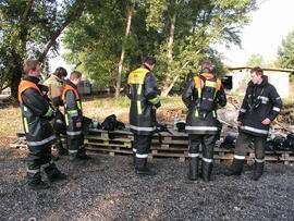 Brandschulung am Flughafen Schwechat/2008 09 22