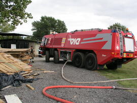 Brandschulung am Flughafen Schwechat/2008 09 22