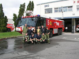 Brandschulung am Flughafen Schwechat/2008 09 22