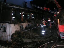 Brand Bauernhaus in Kematen-Afling