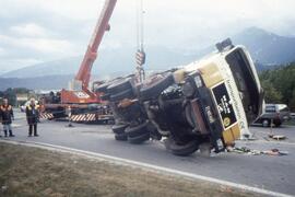Betonmischer umgekippt, B177