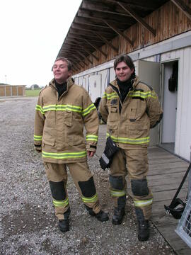 Brandschulung am Flughafen Schwechat/2008 09 22