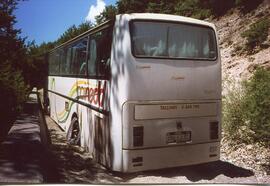 Busunfall B177, Reisebuss aus Estland, Bremsversagen, Bus fuhr in den Bremsweg