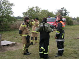Brandschulung am Flughafen Schwechat/2008 09 22