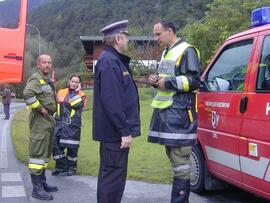 Hochwasser nach schweren Regenfällen in verschiedenen Ortsteilen von Zirl