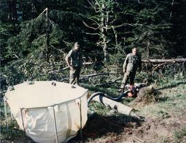 Waldbrand oberhalb der Martinswand, Hubschraubereinsatz