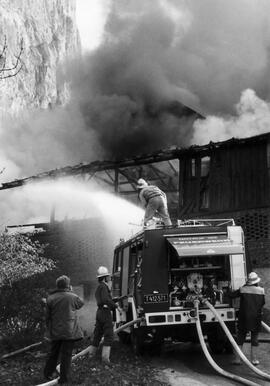 Brand eines Geräteschuppen in Martinsbühel