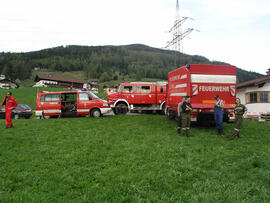 Waldbrand entlang der Brennerbahn, Hilfeleistung durch Flughelfer