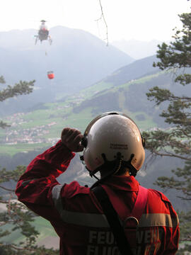 Waldbrand im Bereich Martinswand