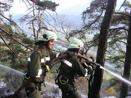 Waldbrand oberhalb Eigenhofen