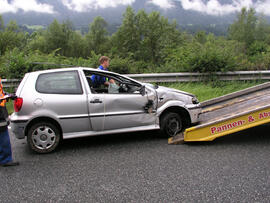 PKW Unfall A12, Richtung Westen