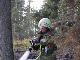 Waldbrand oberhalb Eigenhofen