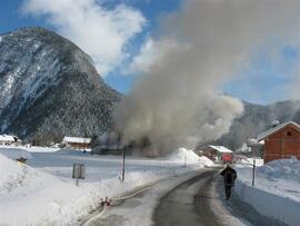 Brand Restaurang MONIKA in der Leutsch