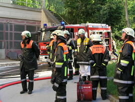 Brand einer Staubschutzisolierung bei der Firma RÖFIX