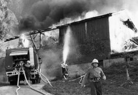 Brand eines Geräteschuppen in Martinsbühel