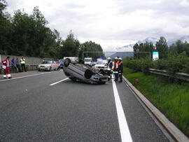 PKW Unfall A12, Richtung Westen