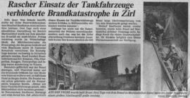 Brand eines Geräteschuppen in Martinsbühel