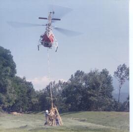 2.Waldbrand oberhalb der Martinswand, Hubschraubereinsatz