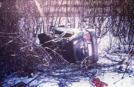 PKW Unfall B171, nach Überholmanöver von der Fahrbahn abgekommen, Ölspur, Aufräumarbeiten