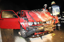 PKW Unfall A12, Richtung Westen