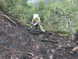 Waldbrand am Hechenberg, Finstertalegg