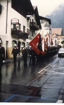 Segnung des neu gestalteten Feuerwehrhauses  1996 06 23 feuerwehrh23