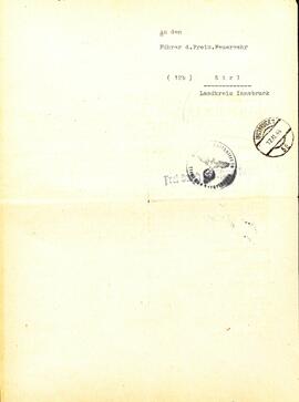 Dienstbefehl 5/44 Roman Scheran Deckblatt Postanschrift
