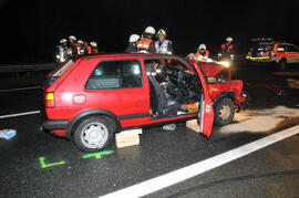 PKW Unfall A12, Richtung Westen