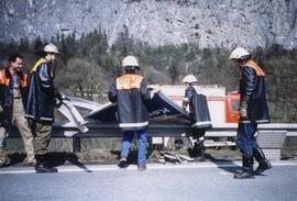 PKW Unfall , A12, KM 87, 3 PKW zusammengestoßen