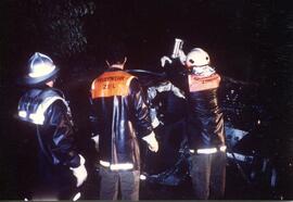 PKW Unfall A12, KM 85,3, PKW über Böschung, Lenker tot geborgen