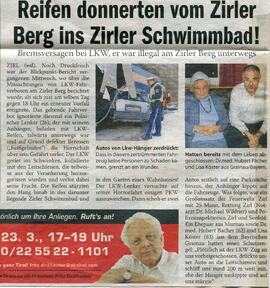 Zeitungsartikel Blickpunkt v. 22.3.2006