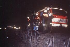PKW Unfall A12, KM 84,5, Aufräumarbeiten