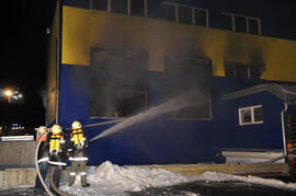 Brand in einer Kfz-Werkstatt in  Axams