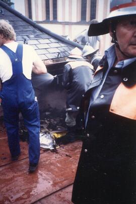 Dachstuhlbrand in der Auergasse