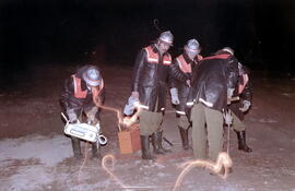 Übung am Müllplatz Zirl/19870323 - 01