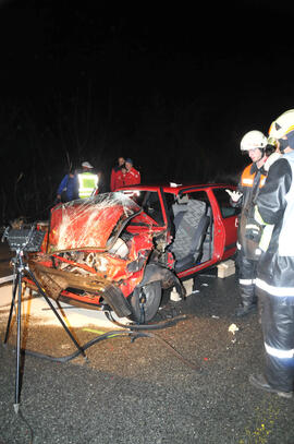 PKW Unfall A12, Richtung Westen