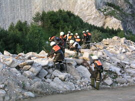 Bergeübung bei Firma Plattner/2004 06 21 Bergeü