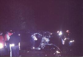 PKW Unfall A12, KM 85,3, PKW über Böschung, Lenker tot geborgen