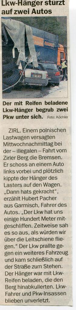 Zeitungsartikel  TT  v. 16.3.2006