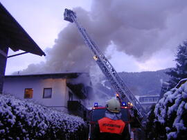 Brand im Dachboden - Am Anger 1