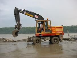 Hochwasser in Niederösterreich, Raum Amstetten, Hilfeleistung bei Aufräumung