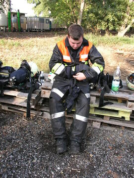 Brandschulung am Flughafen Schwechat/2008 09 22