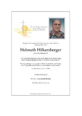 Sterbebild Hilkersberger Helmuth