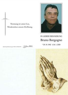 Sterbebild Borgogno Bruno