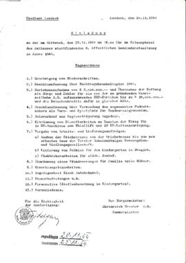 Gemeinderatsprotokoll 9/64