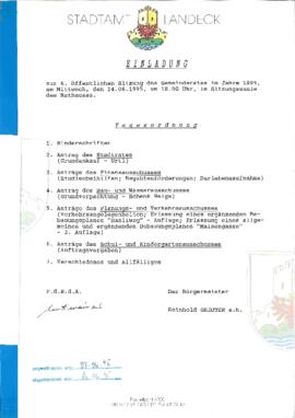 Gemeinderatsprotokoll 6/95
